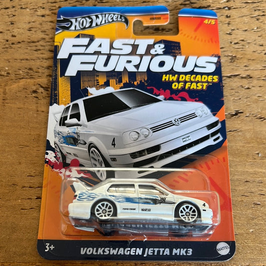 Hot Wheels Mainline Fast & Furious Decades Of Fast Volkswagen Jetta MK3