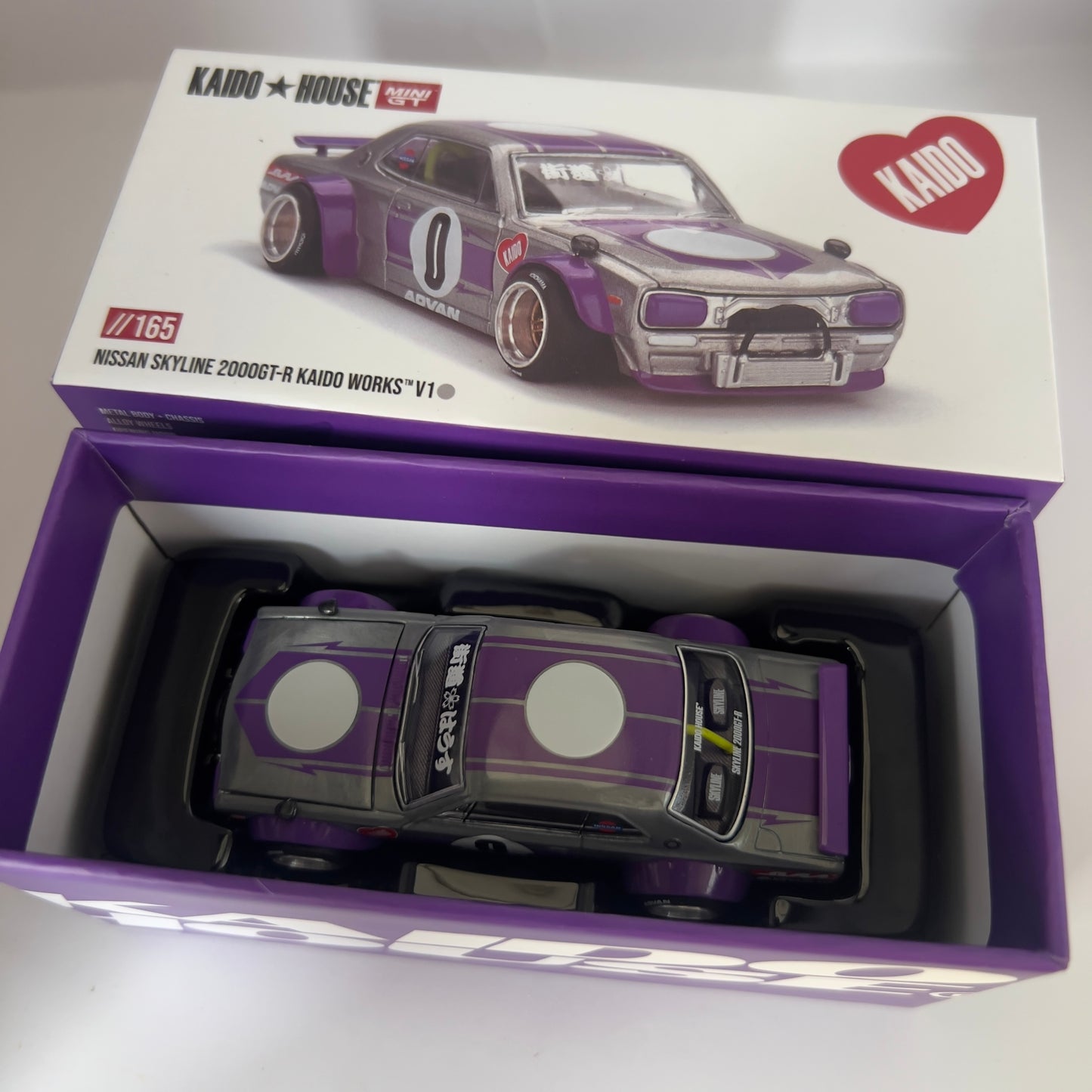 Mini GT x Kaido House Nissan Skyline 2000GTR V1 Chase #165
