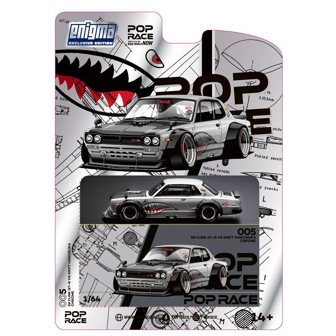 Pop Race Enigma Exclusive Nissan Skyline GTR V8 Drift Hakosuka