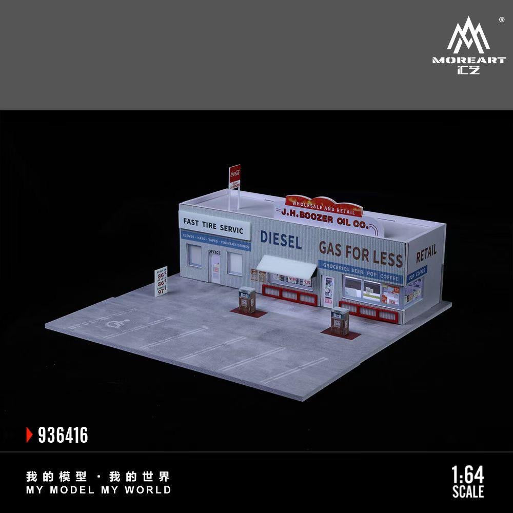 MoreArt Diorama American Gas Station