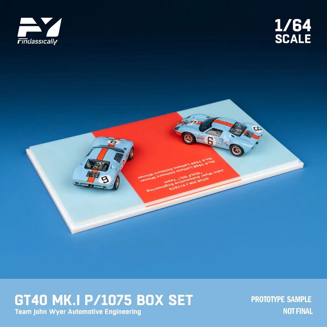 Findclassically Ford GT40 Gulf 2 Car Box Set