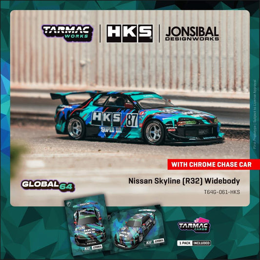 Tarmac Works Nissan Skyline R32 Widebody HKS