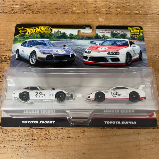Hot Wheels Premium 2 Pack Toyota 2000GT & Toyota Supra