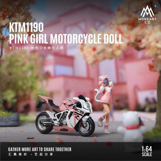 MoreArt KTM1190 Motorbike & Pink Girl Figure