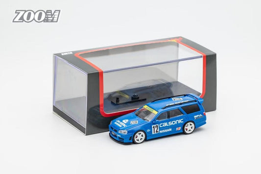 Zoom Model Nissan Stagea With R34 Front End Calsonic Livery