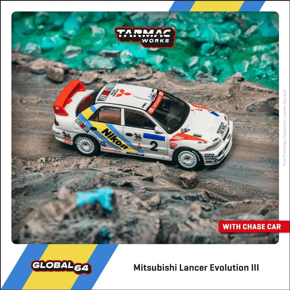 Tarmac Works Mitsubishi Lancer Evolution II Hong Kong 1995 Winner
