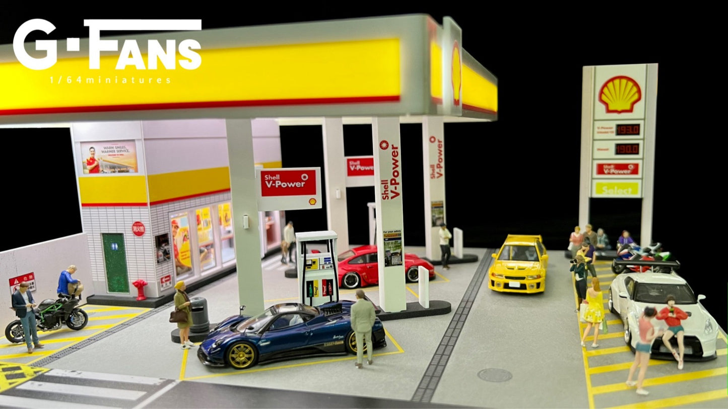 G Fans Diorama Shell Petrol Station