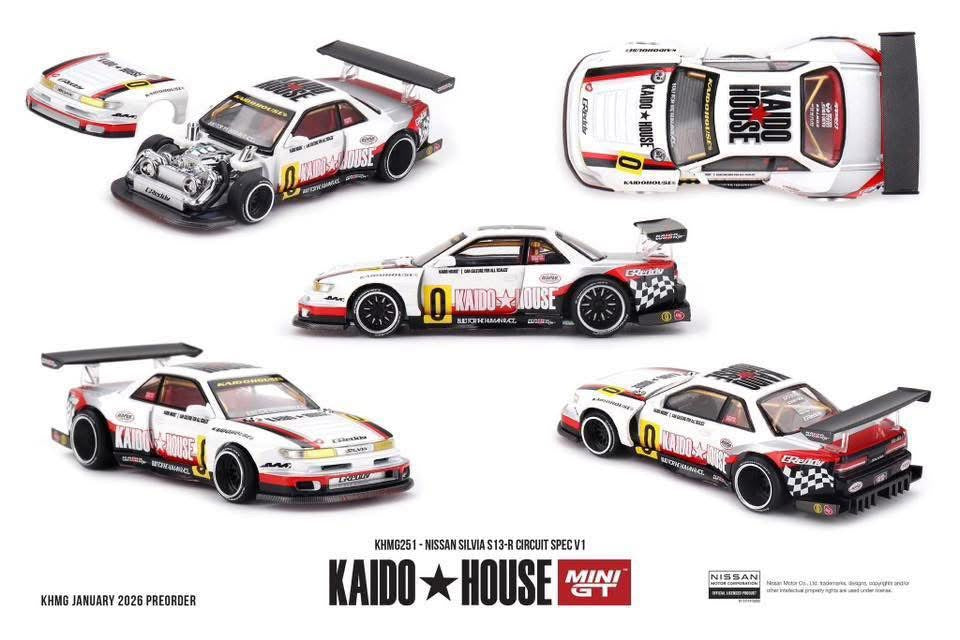 Mini GT x Kaido House Nissan Silvia S13 R Circuit Spec #251