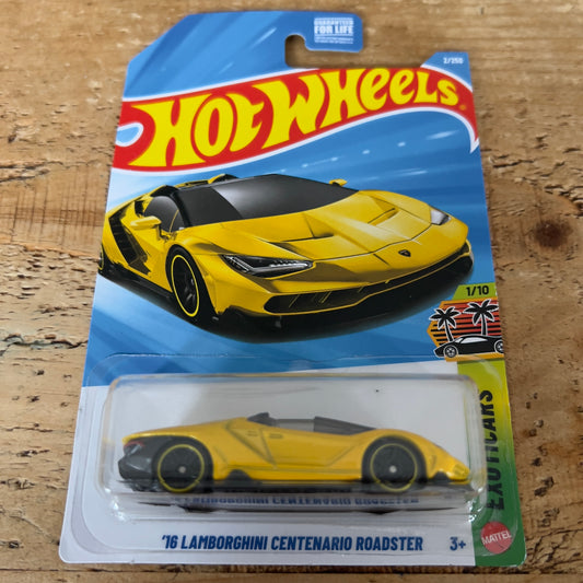 Hot Wheels Mainline US Card ‘16 Lamborghini Centenario Roadster
