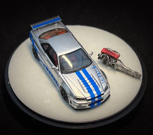 PGM x One Model Nissan Skyline R34 GTR Fast & Furious Luxury Edition