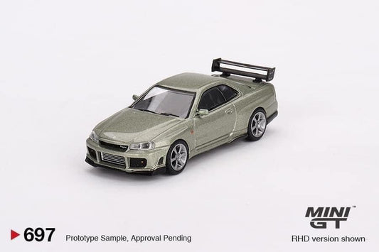 Mini GT Nissan Skyline R34 GTR Tommy Kaira R-Z Millennium Jade #697