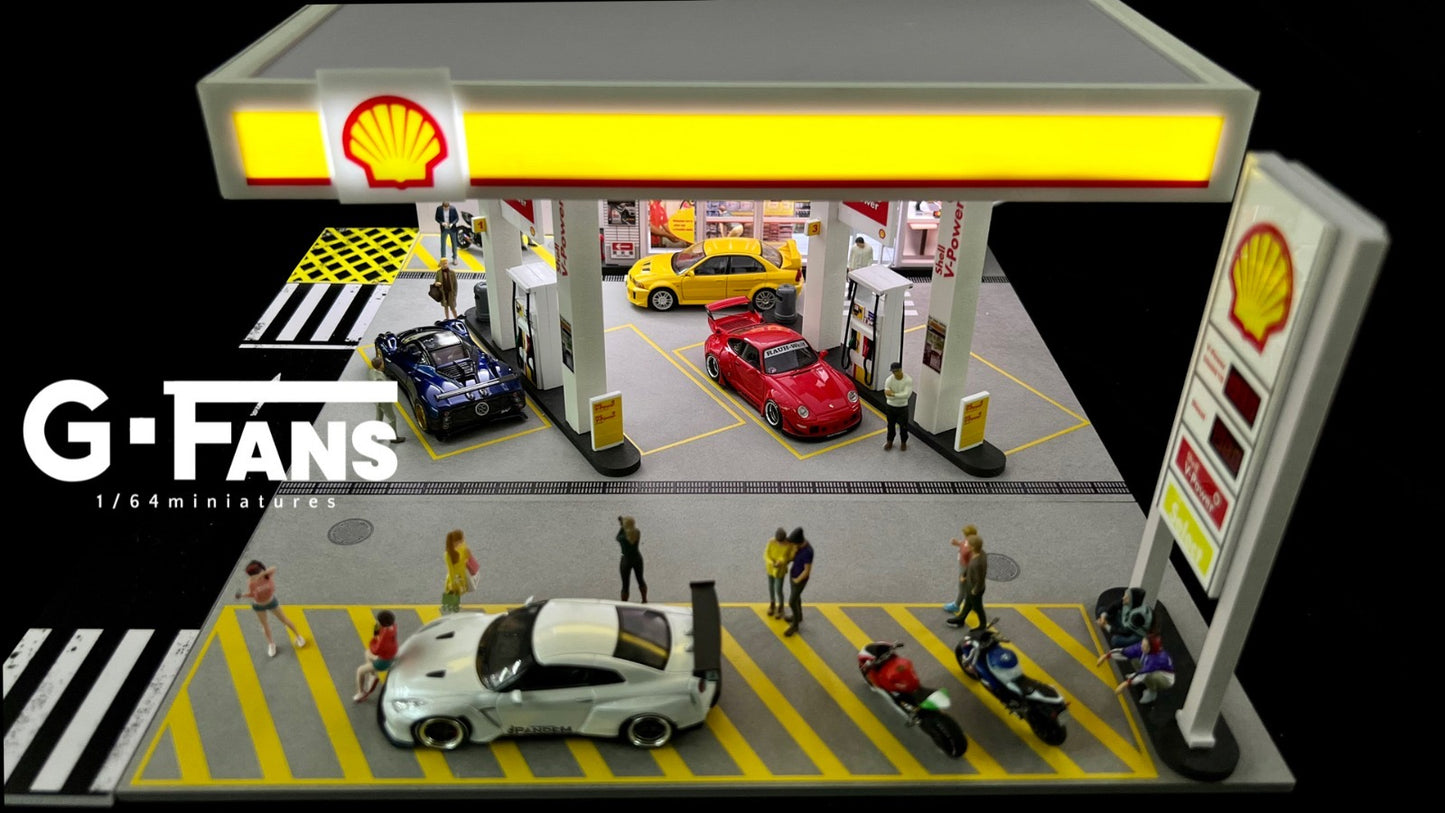 G Fans Diorama Shell Petrol Station