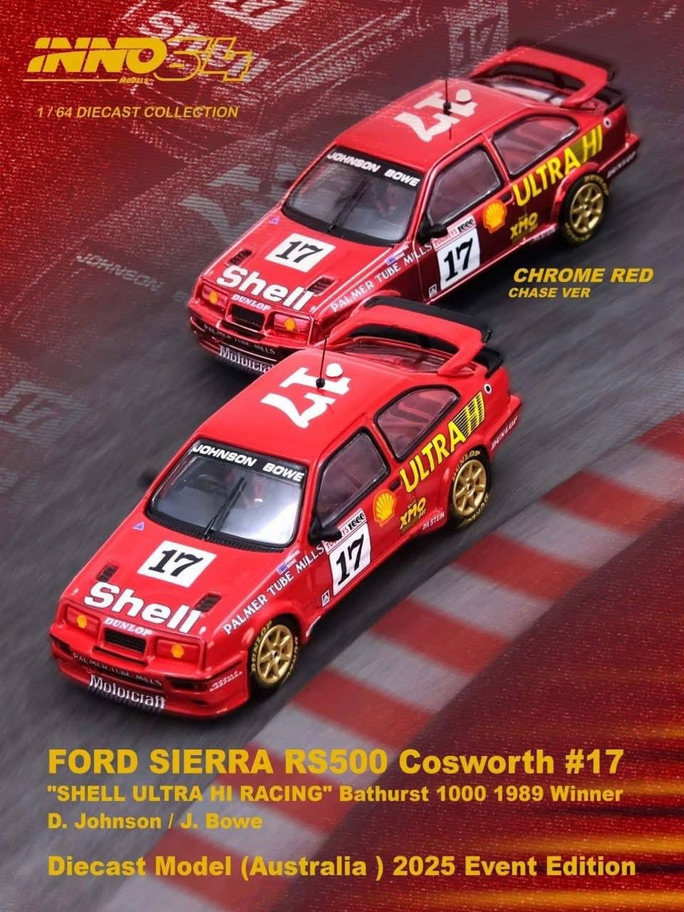 Inno64 Australia Event Edition Ford Sierra RS500 Cosworth Shell Racing
