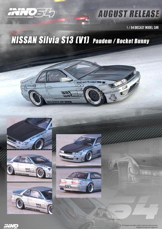 Inno64 Nissan Silvia S13 V1 Rocket Bunny