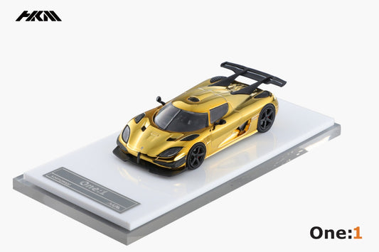 HKM Model Koenigsegg Agera One:1 Electroplated Gold Chrome