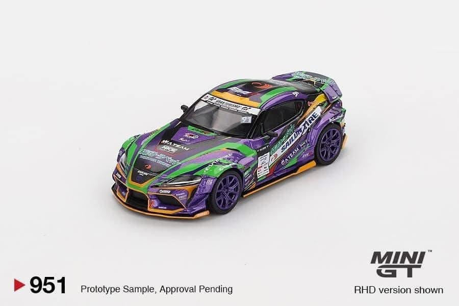 Mini GT Toyota GR Supra KUHL 2021 D1Gp Evangelion Racing #951
