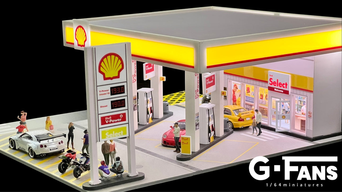 G Fans Diorama Shell Petrol Station