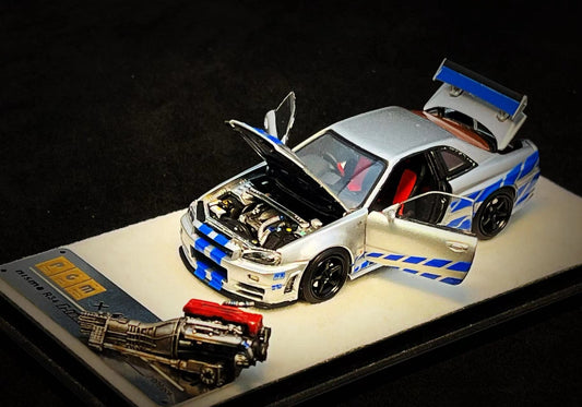 PGM x One Model Nissan Skyline R34 GTR Fast & Furious