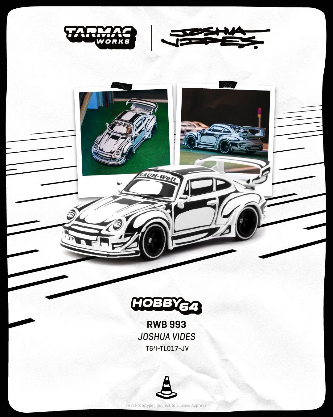 Tarmac Works x Joshua Vides Porsche 993 RWB