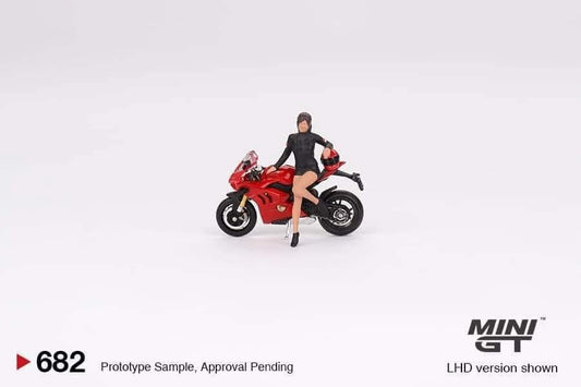 Mini GT Ducati Panigale V4 S & Ducati Girl #682