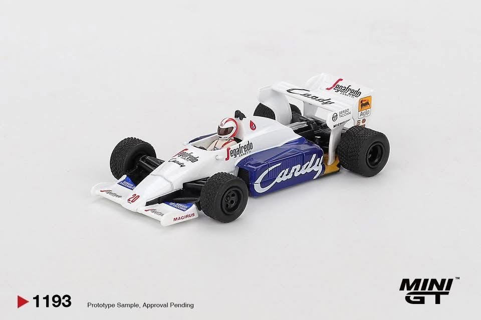 Mini GT Toleman TG184 1984 Monaco Grand Prix Johnny Cecotto #1193