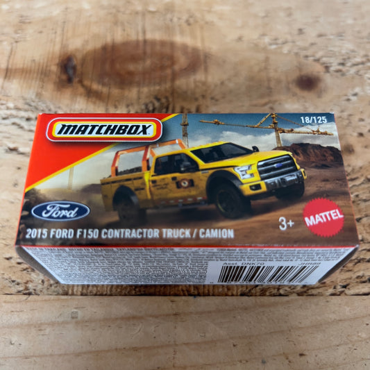 Matchbox Power Grabs 2015 Ford F150 Contractor Truck
