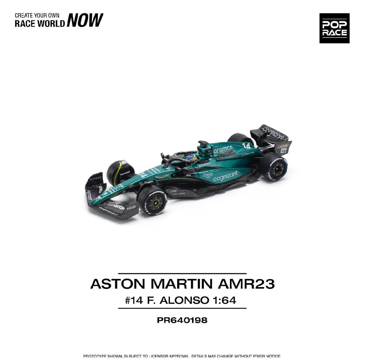 Pop Race Aston Martin F1 Aramco AMR23 F Alonso