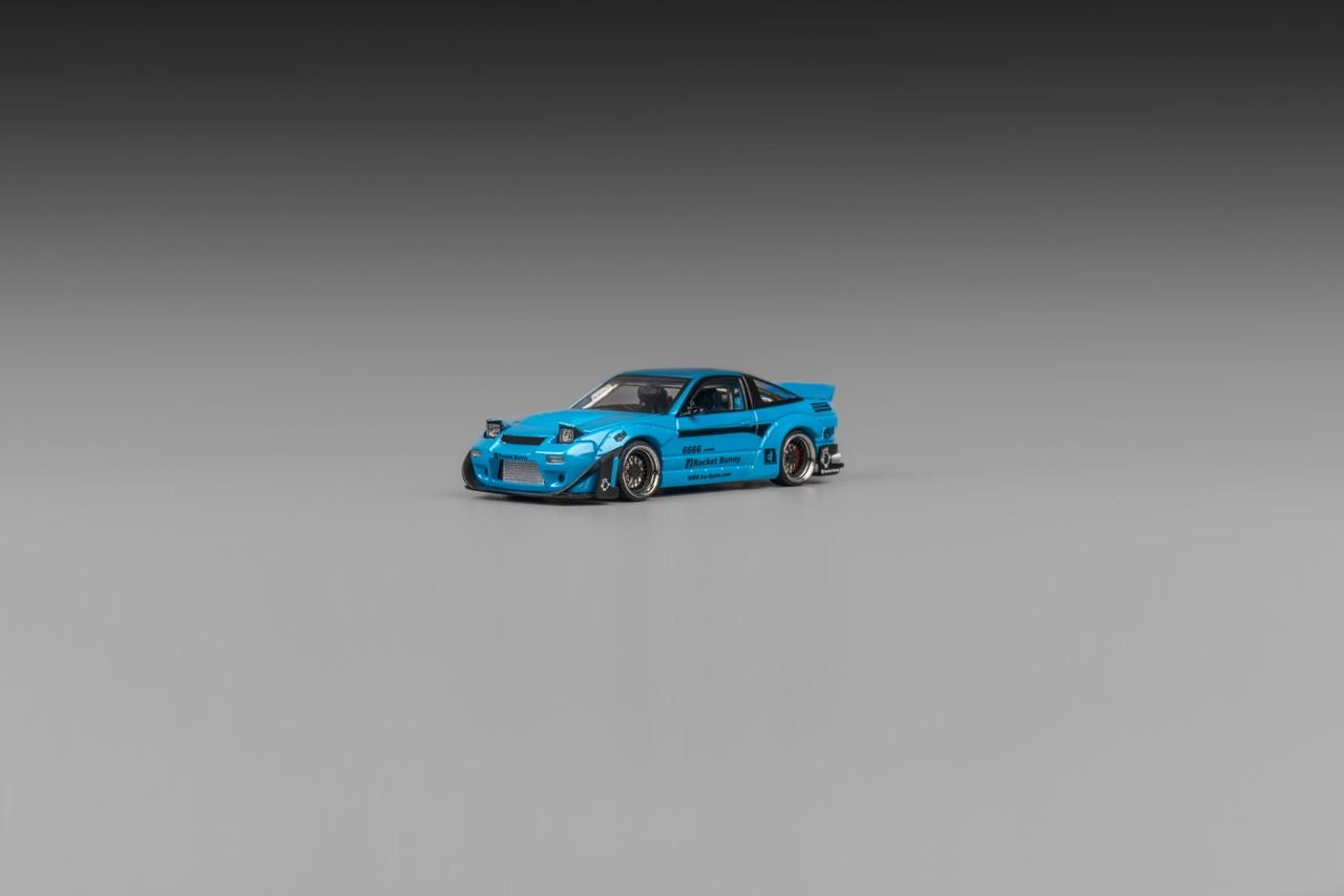 Micro Turbo Nissan S13 180SX Rocket Bunny Blue