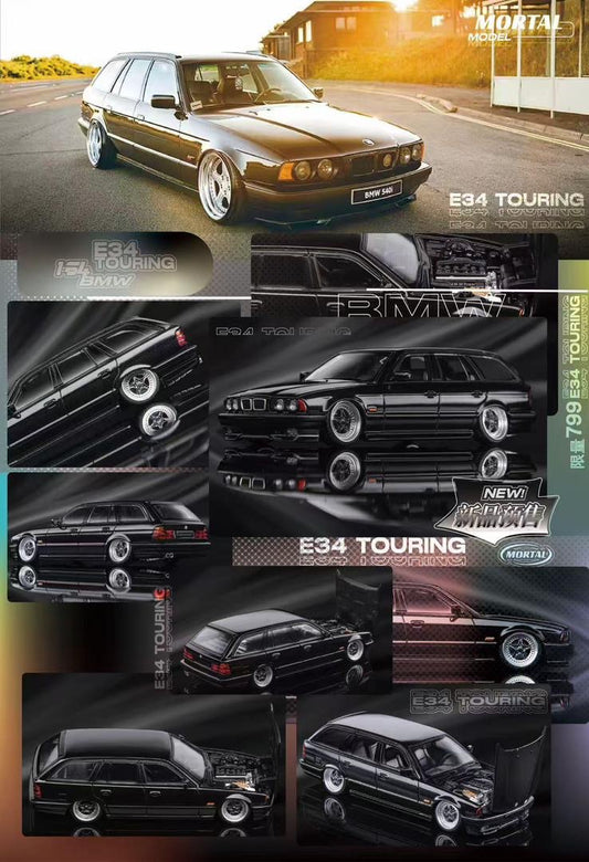 Mortal Models BMW E34 Touring Black Modified