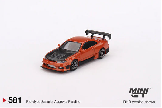 Mini GT Nissan Silvia S15 DMAX Metallic Orange #581