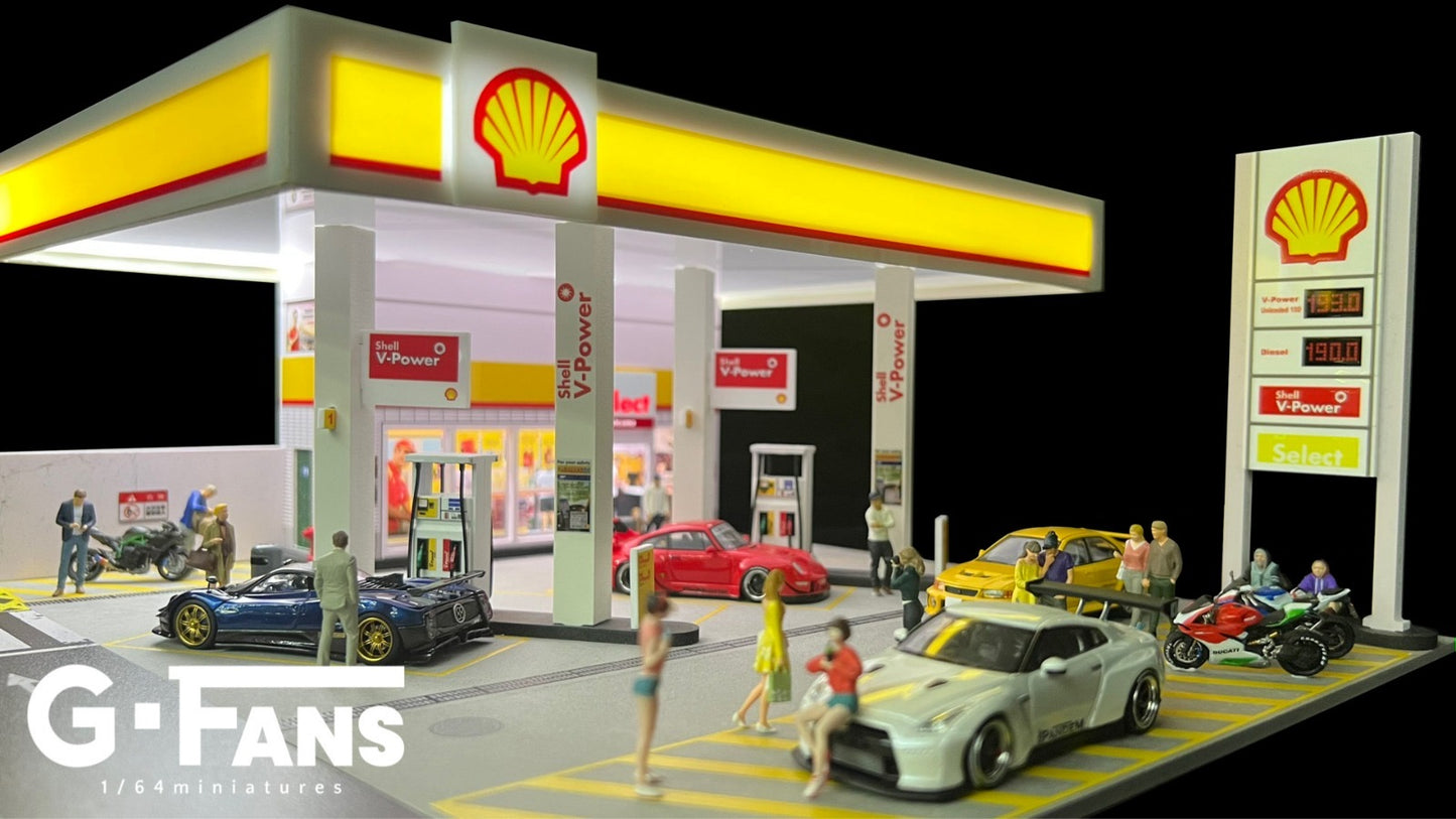 G Fans Diorama Shell Petrol Station