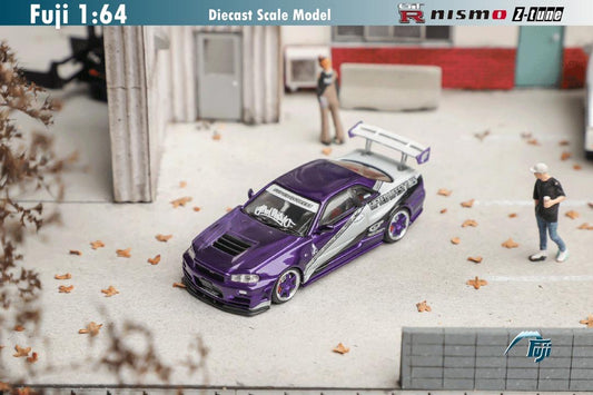 Fuji Model Nissan Skyline R34 GTR Purple
