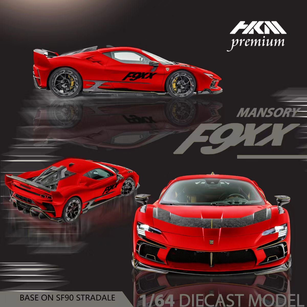 HKM Premium Ferrari F9XX Mansory Red