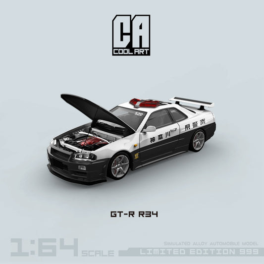 Cool Art Nissan Skyline R34 GTR Japanese Police