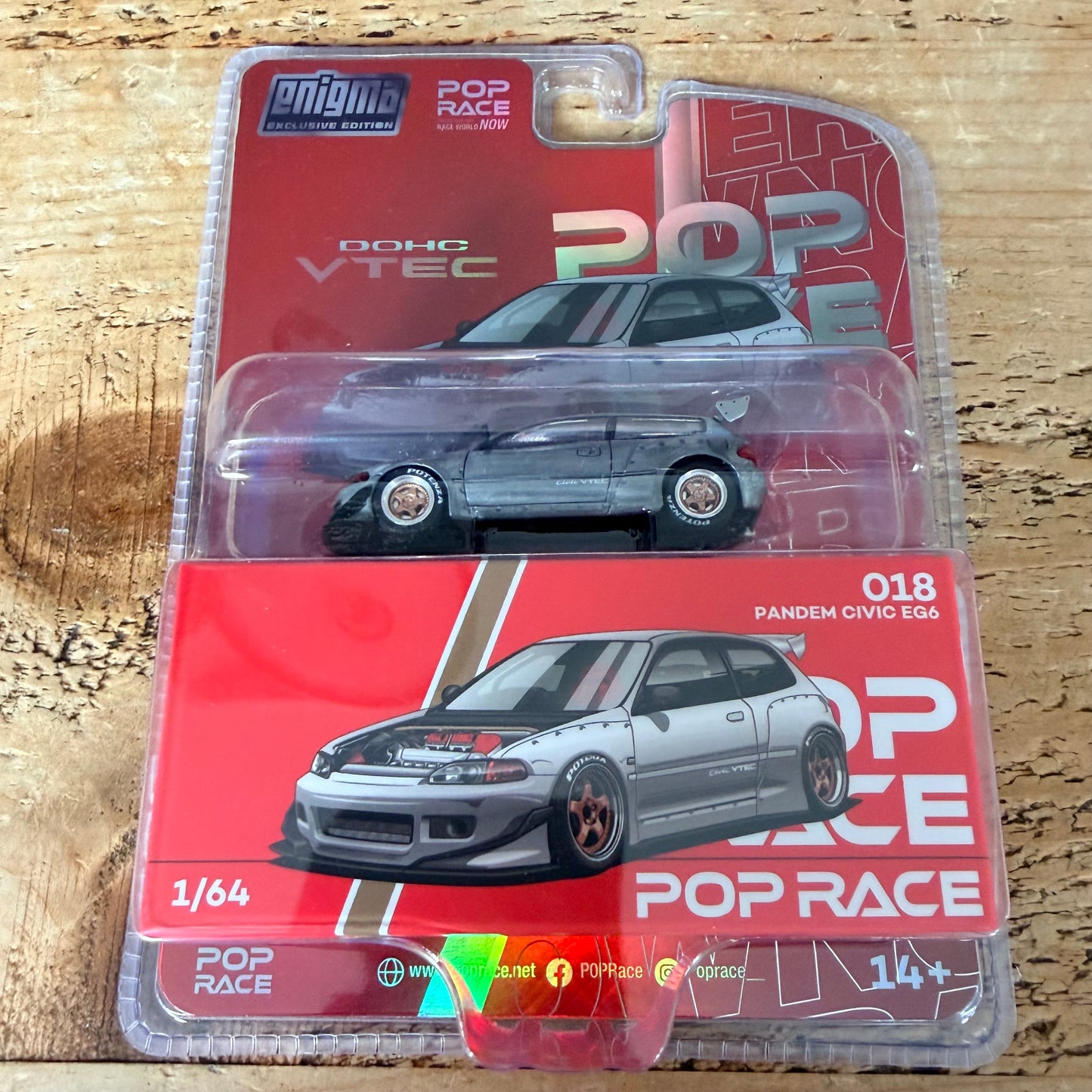 Pop Race Enigma Exclusive Pandem Honda Civic EG6 Chase