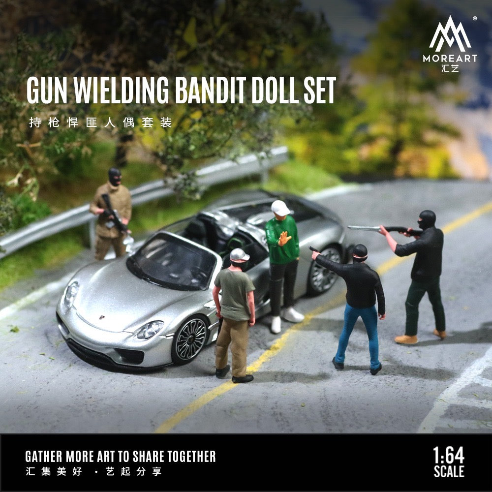 MoreArt Figures Resin Gun Wielding Bandit Set