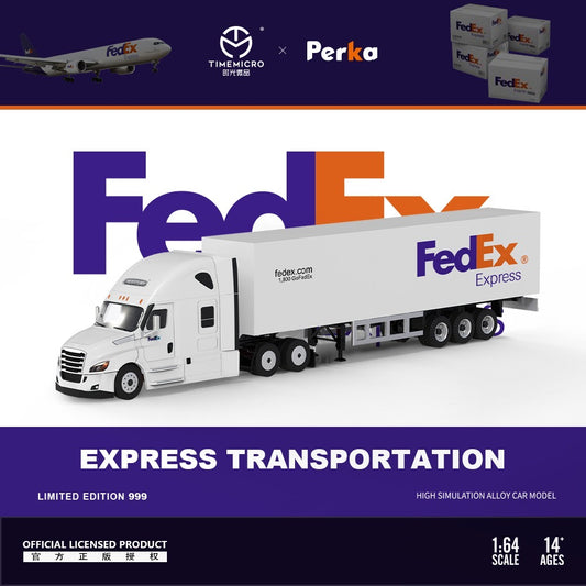 Time Micro x Perka Freightliner Truck & Trailer Fed Ex