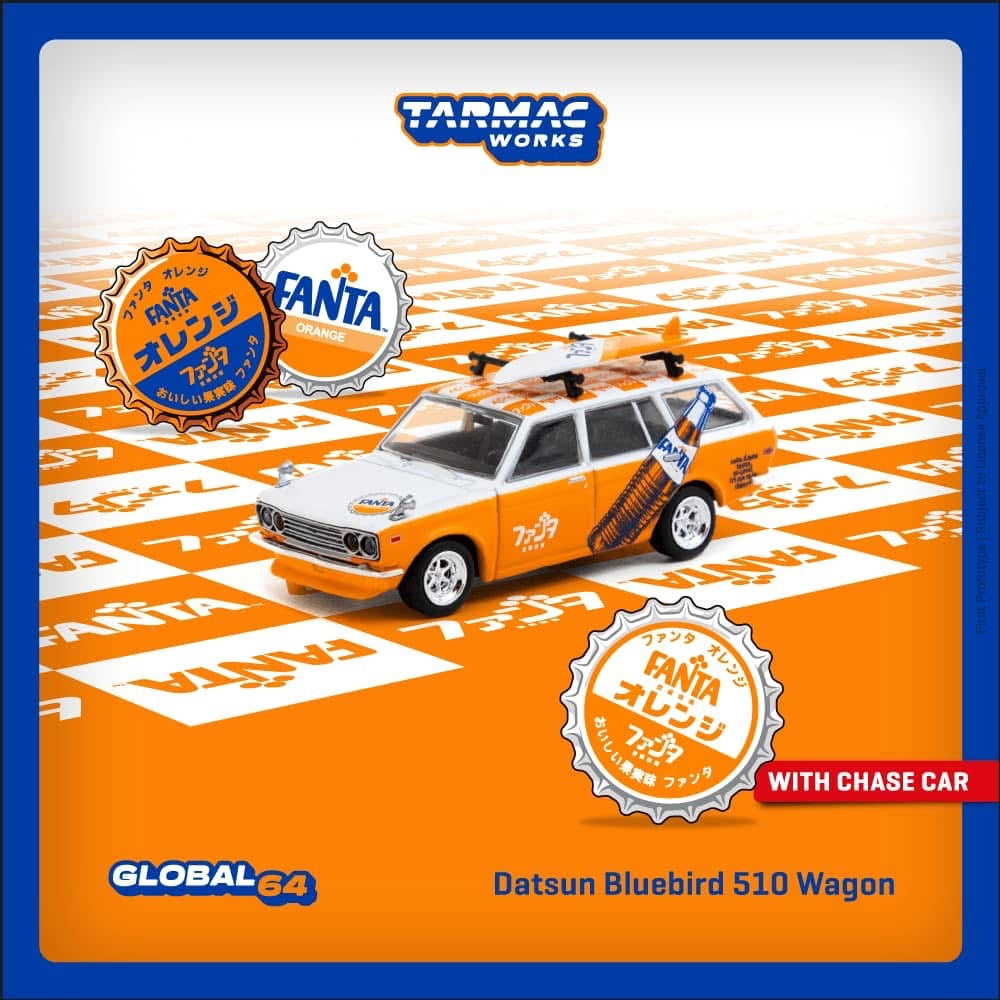 Tarmac Works Datsun 510 Wagon Fanta