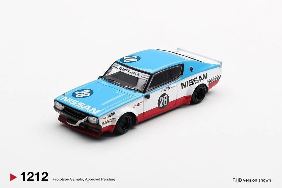 Mini GT Nissan Skyline Kenmeri Liberty Walk Nissan Racing ‘75 Concept #1212