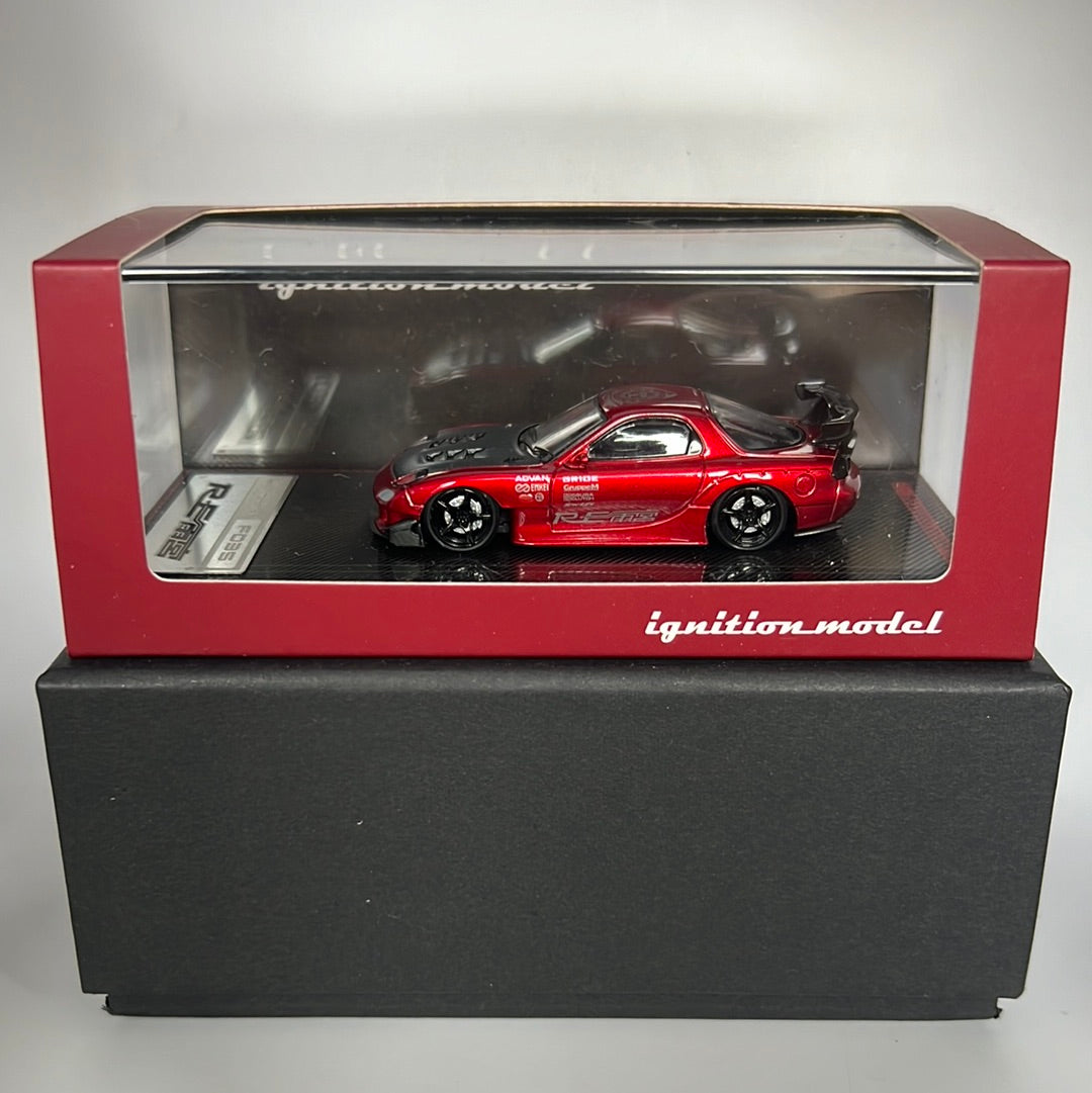 Ignition Model Mazda RX7 FD3S Amemiya Red Metallic