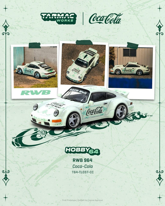 Tarmac Works Porsche 964 RWB Coca Cola