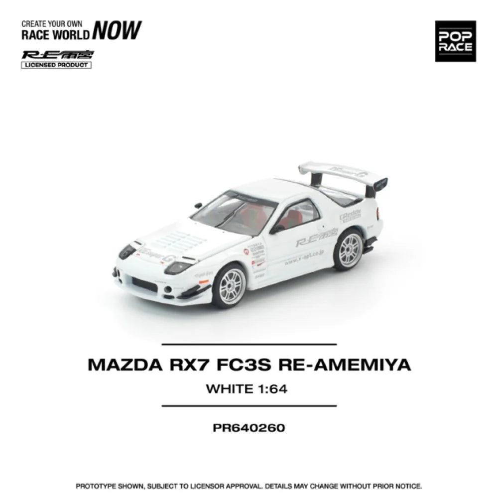 Pop Race Mazda RX7 FC3S RE-Amemiya White