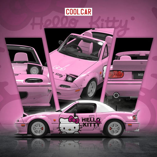 Cool Car Mazda MX5 Hello Kitty Light Pink