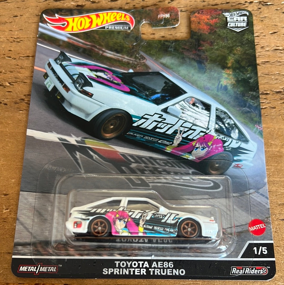 Hot Wheels Premium Mountain Drifters Toyota AE86 Sprinter Trueno