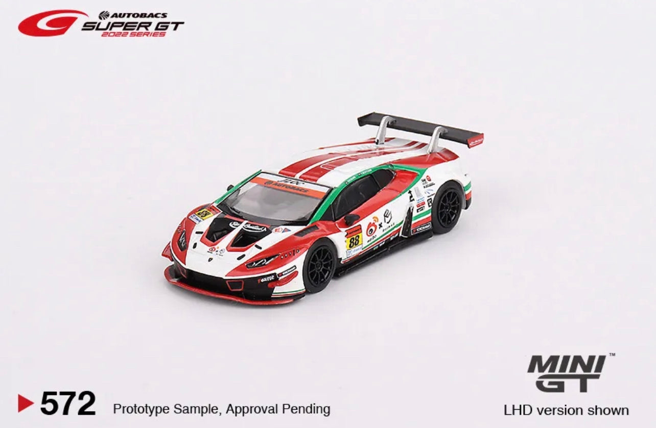 Mini GT Lamborghini Huracan GT EVO 88 Super GT #572