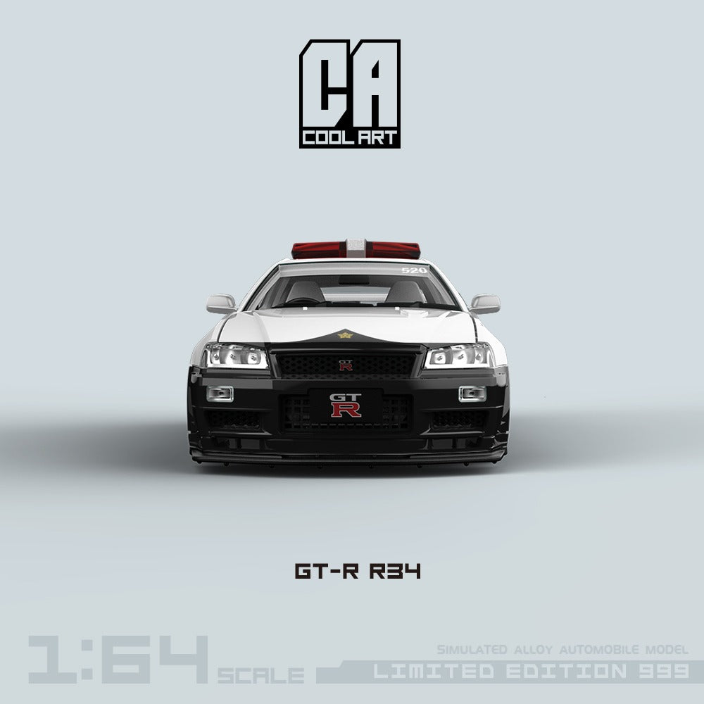 Cool Art Nissan Skyline R34 GTR Japanese Police