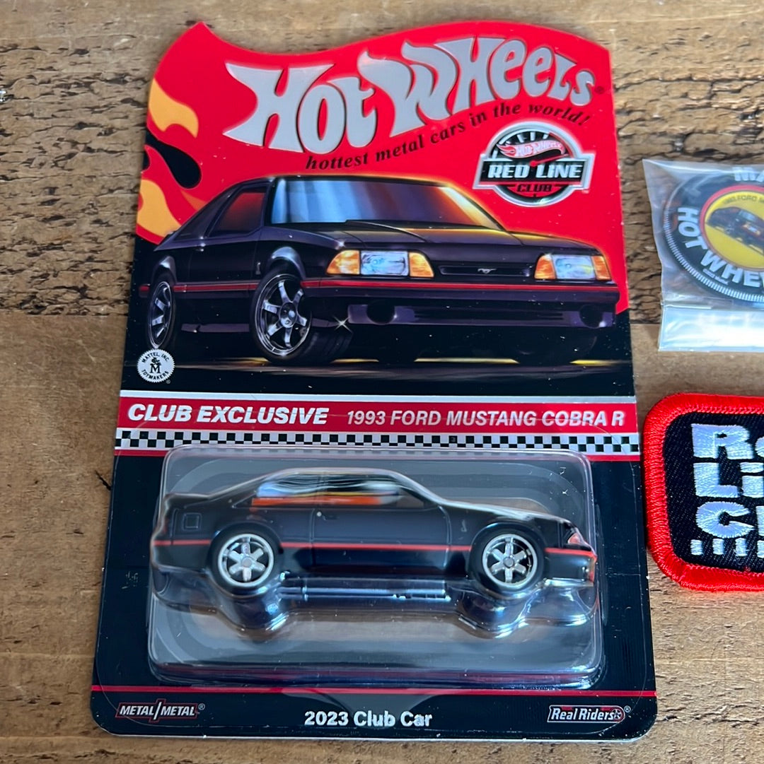 Hot Wheels RLC 1993 Ford Mustang Cobra R With Pin And Patch