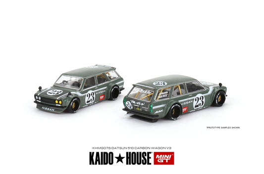 Mini GT x Kaido House Datsun 510 Wagon Green #076