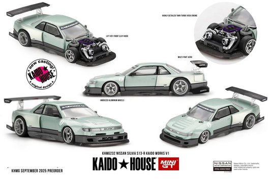 Mini GT x Kaido House Nissan Silvia S13 R Kaido Works #223