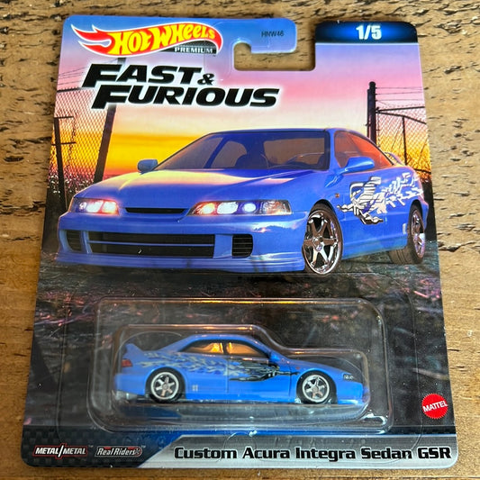 Hot Wheels Premium Fast & Furious Custom Acura Integra Sedan GSR